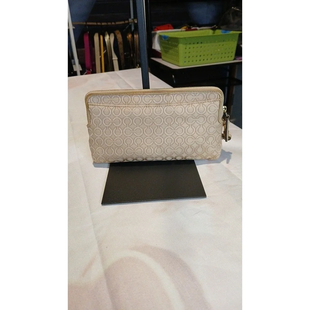 Coach Madison Op Art double-zip wallet wristlet